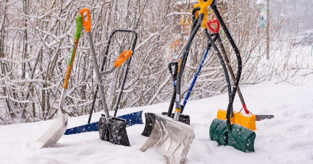 snow shovelling