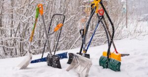 snow shovelling